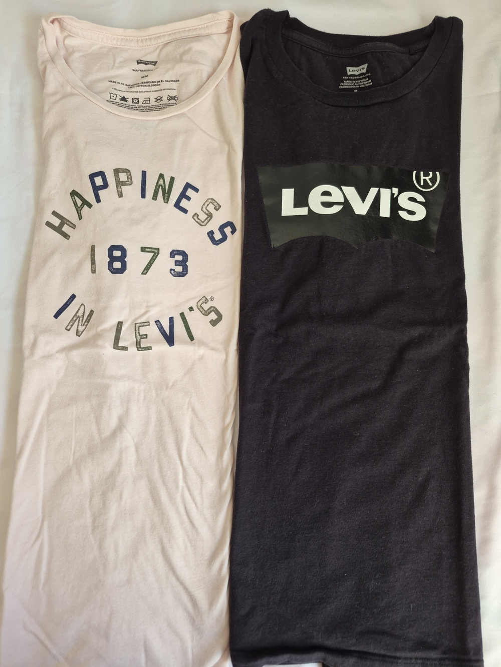 Levi's Pink and Black Graphic Tee Duo
